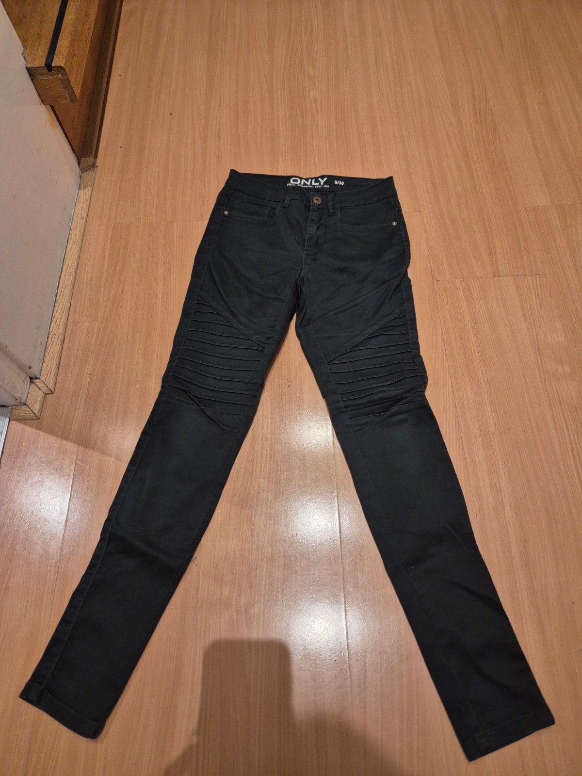 ONLY Zwarte Biker Skinny Jeans - Stoer & Comfortabel, Kleding | Dames, Zwart, Ophalen of Verzenden, ONLY, Maat 36 (S)