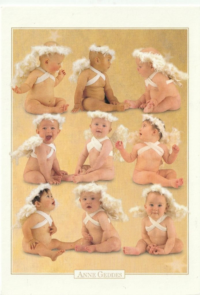 ANNE GEDDES BABY UIT 1999 ZEER MOOIE OUDE KAART KO702, Verzamelen, Ophalen of Verzenden, 1980 tot heden, Gelopen, Overige thema's