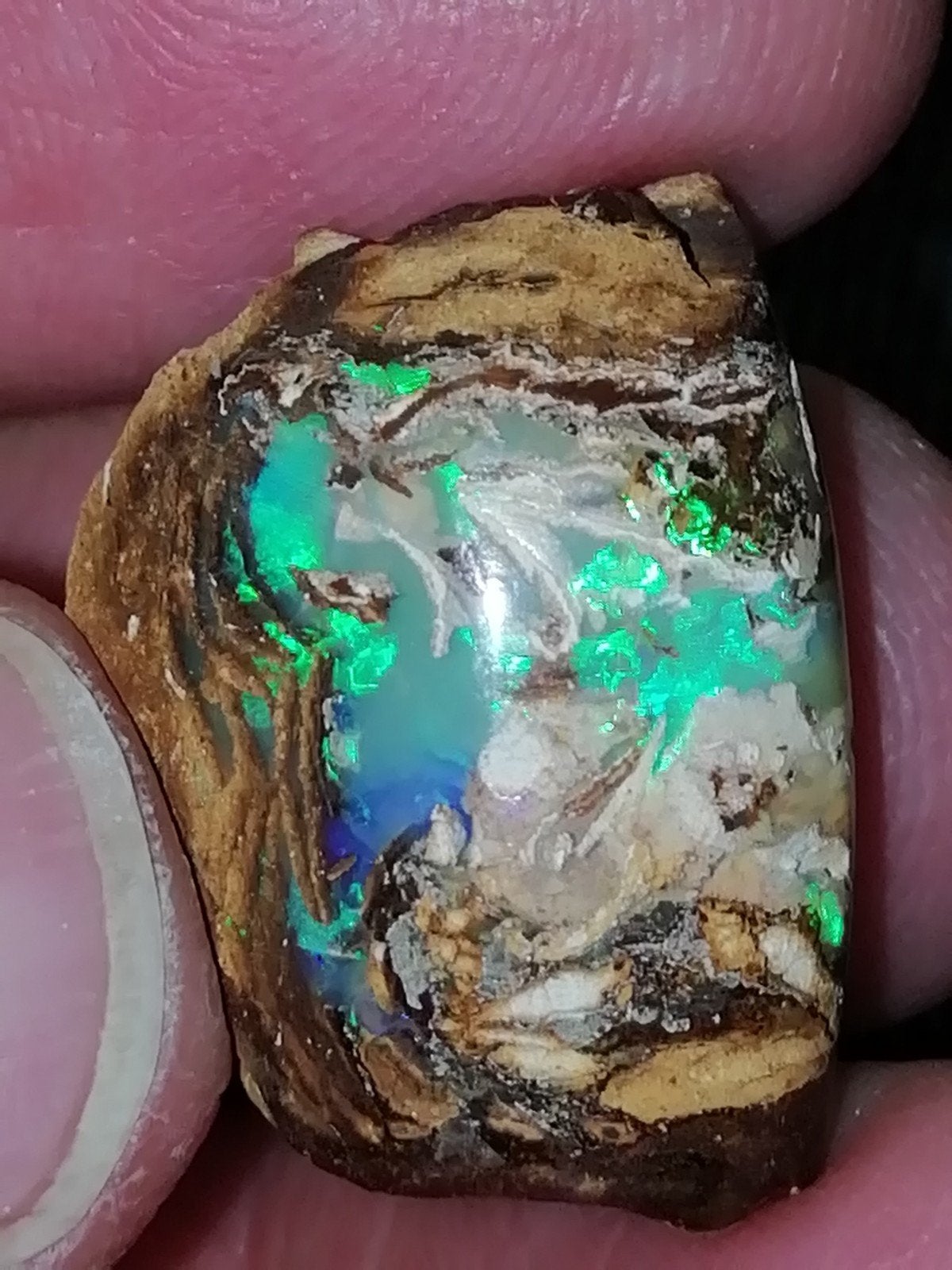 Geopaliseerd hout (wood replacement opal, hout opaal), Sieraden, Tassen en Uiterlijk, Edelstenen, Ophalen of Verzenden, Zo goed als nieuw