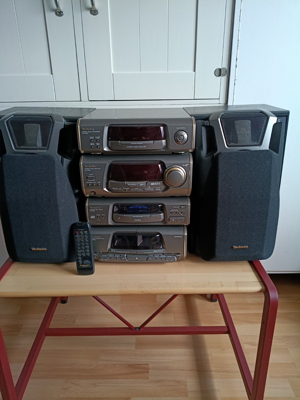 Technics SC-EH600 Hifi Set .met Speakers & Afstandsbediening, Cassettedeck, Losse componenten, Zo goed als nieuw, Ophalen
