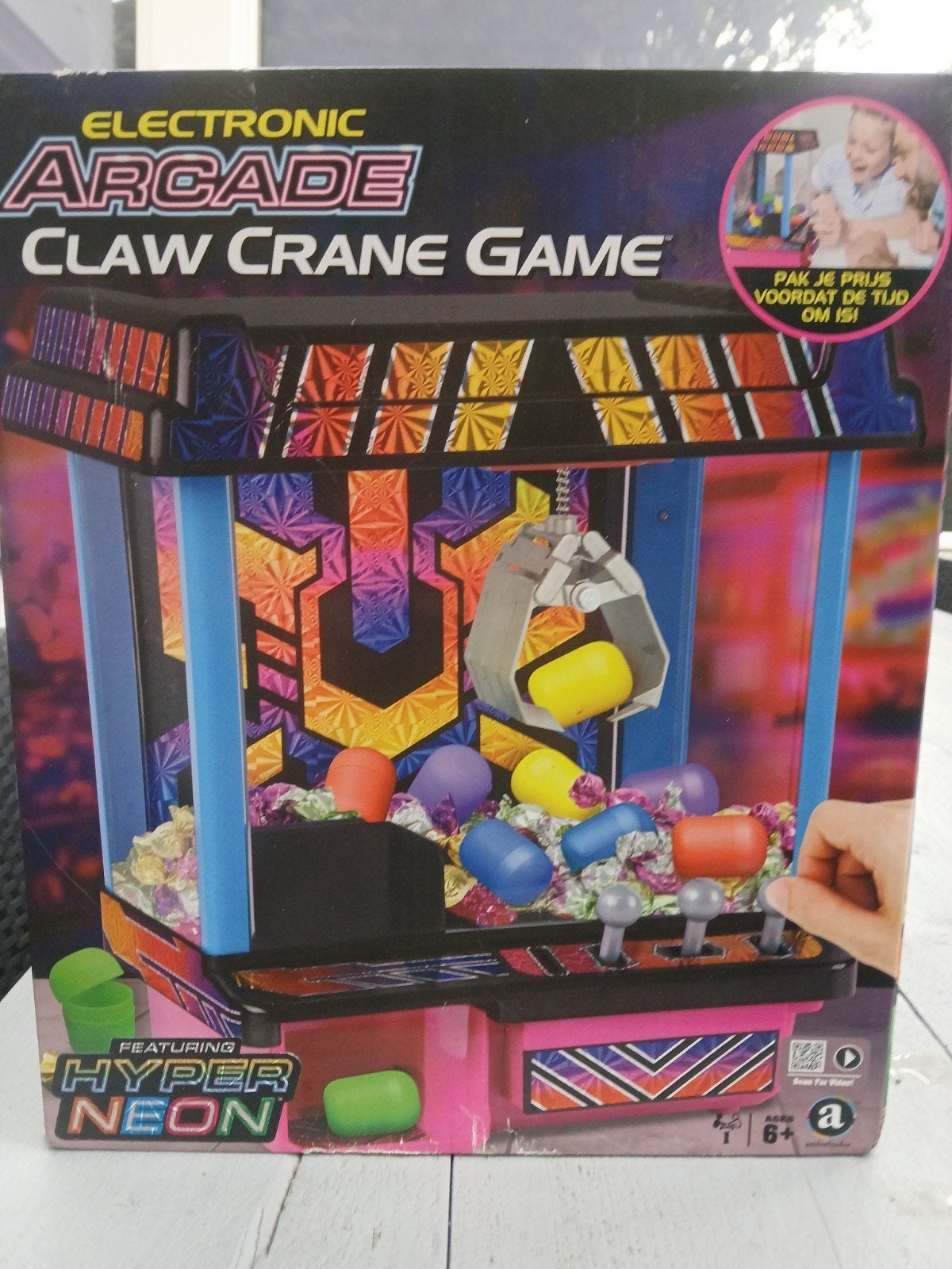Electronic Arcade Claw Crane Game - Hyper Neon, Ophalen of Verzenden, Nieuw, Jongen of Meisje