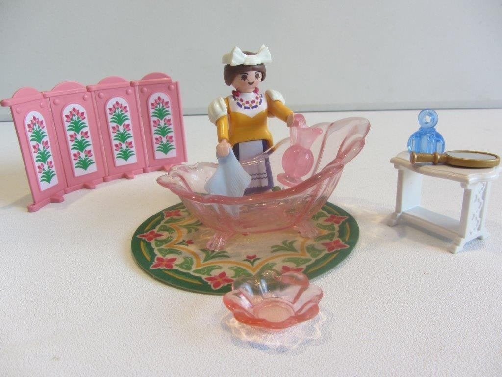 Playmobil Koningsbad 4252 badkamer van Koning huishoutster, Ophalen of Verzenden, Gebruikt, Complete set