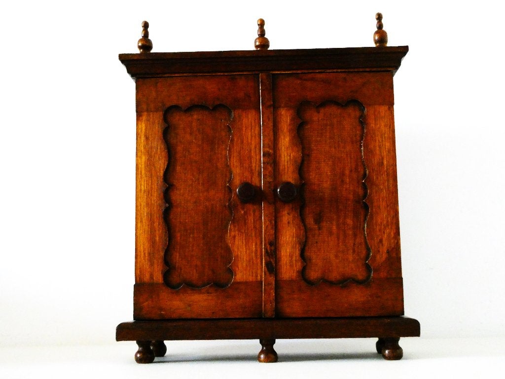 Uniek antiek miniatuur kastje 19e eeuws vakmanschap ca. 1880, Ophalen of Verzenden