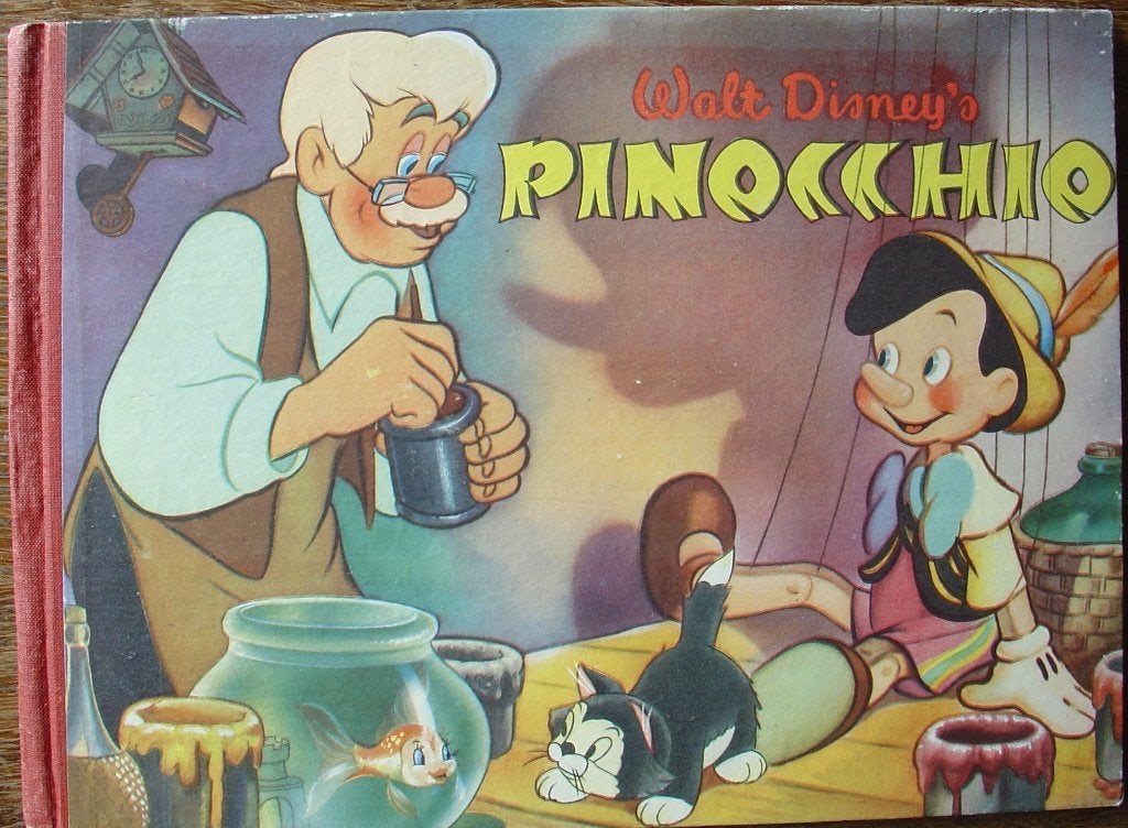 Walt Disney's Pinocchio uit 1954 boek, Ophalen of Verzenden, Gelezen, Walt Disney