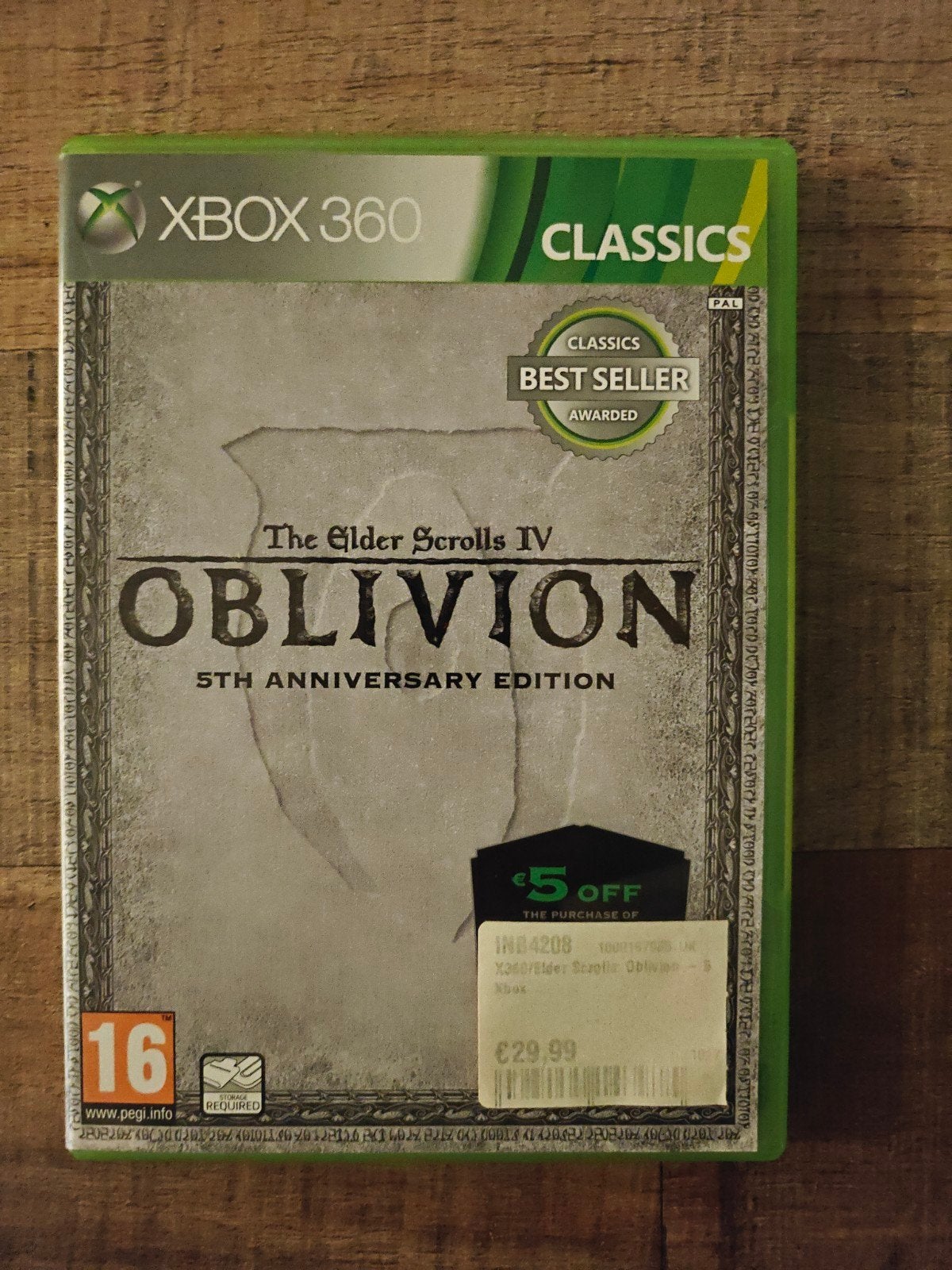 The Elder Scrolls IV: Oblivion 5th Anniversary  Xbox 3, 1 speler, Ophalen of Verzenden, Zo goed als nieuw, Role Playing Game (Rpg)