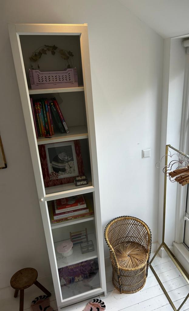 Smal vitrine kastje pax ikea, Ophalen, 200 cm of meer, 50 tot 100 cm, Zo goed als nieuw
