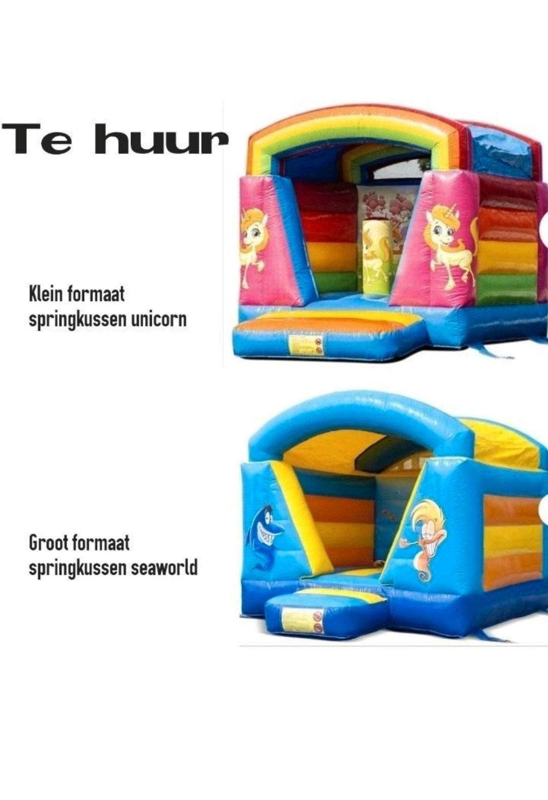Te huur springkussen incl brengen en halen 🎉., Ophalen, Zo goed als nieuw, Overige