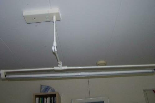 Plafond TL lamparmatuur inmg. Castaldi, Huis en Inrichting, Lampen | Plafondlampen, Ophalen, Gebruikt, Metaal