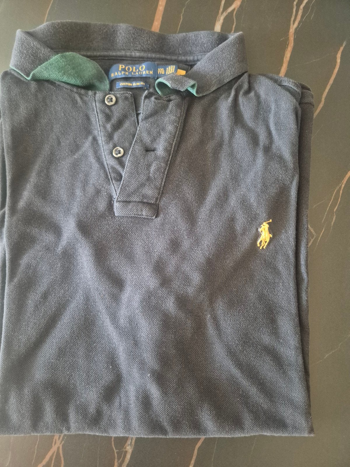 Polo Ralph Lauren Custom Slim Fit Polo - Maat XXL, Ophalen, Zwart, Overige maten, Polo Ralph Lauren