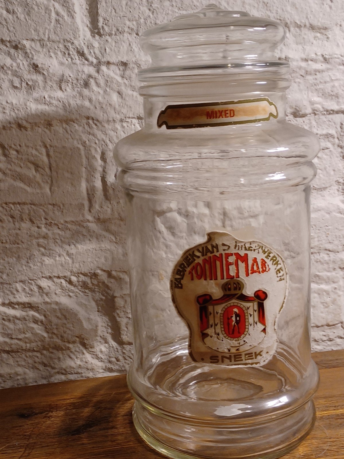 Vintage Tonnema Sneek snoep voorraadpot., Ophalen of Verzenden