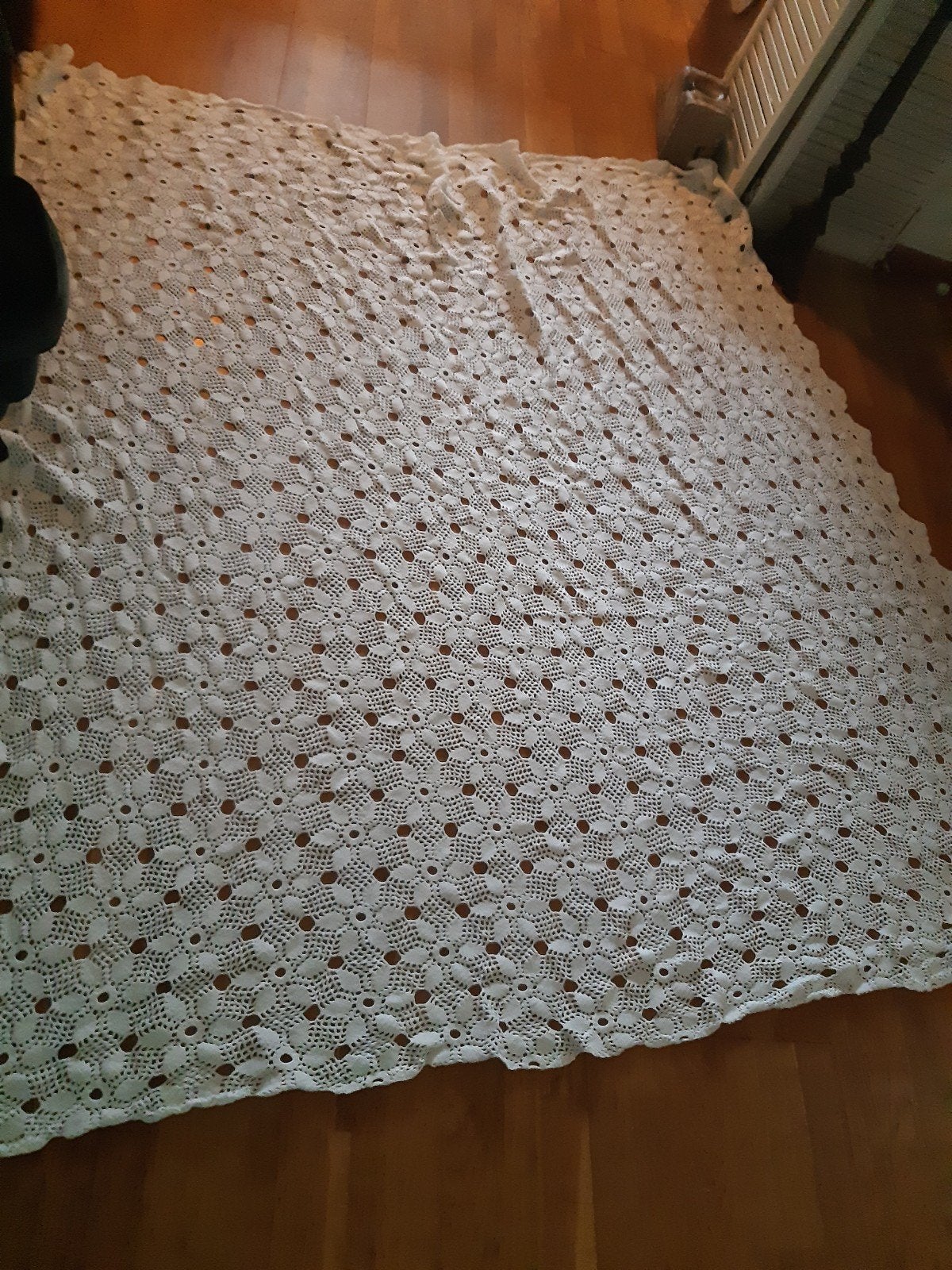 Brocante gehaakt sprei ,landelijk romantisch knus, Ophalen of Verzenden