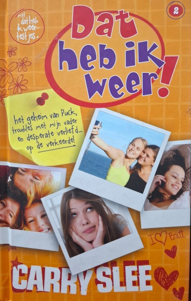 Carry Slee Dat heb ik weer deel 1en 2 hardcover ZGAN, Ophalen of Verzenden, Zo goed als nieuw