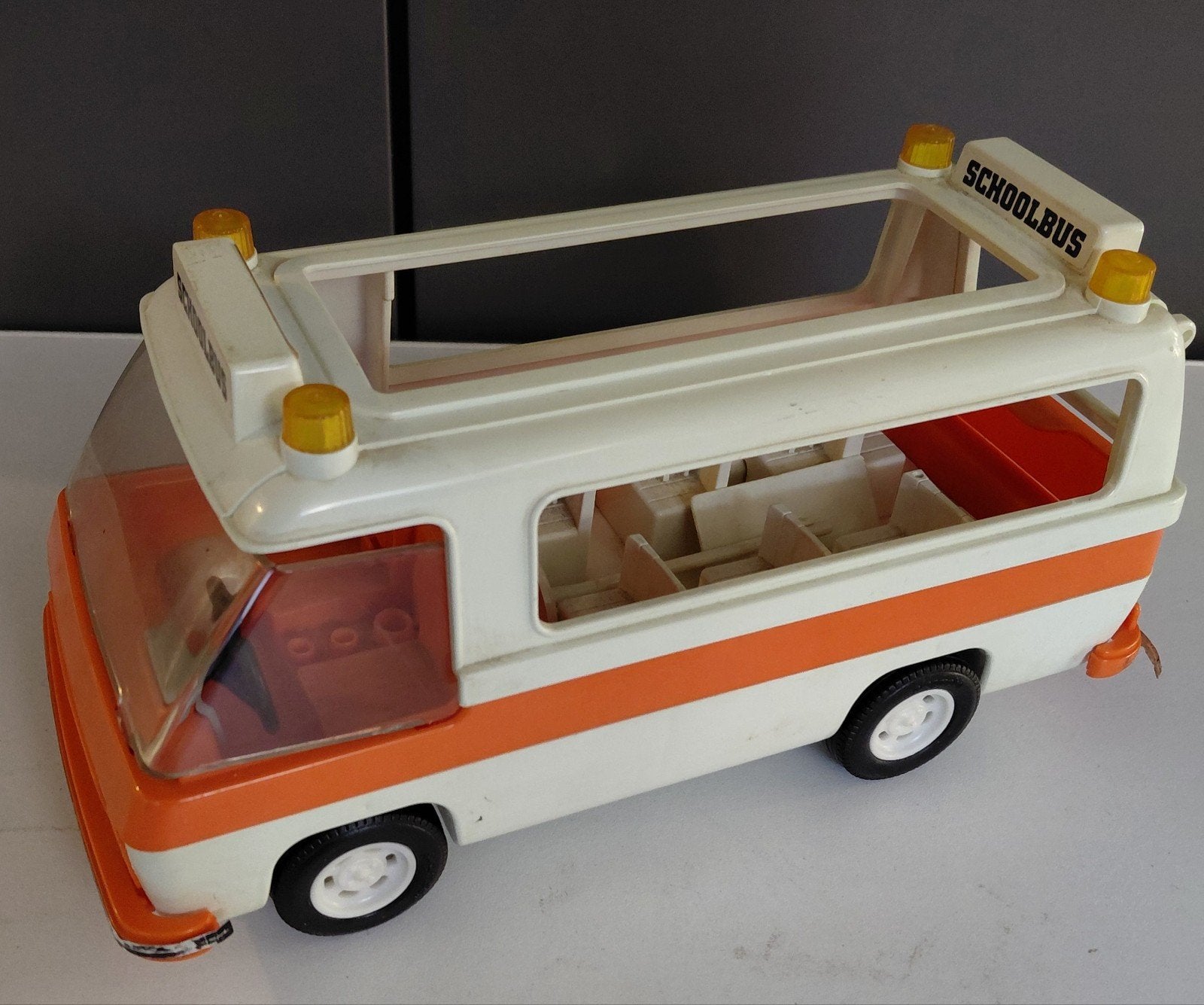Vintage Playmobil Schoolbus, Ophalen, Gebruikt