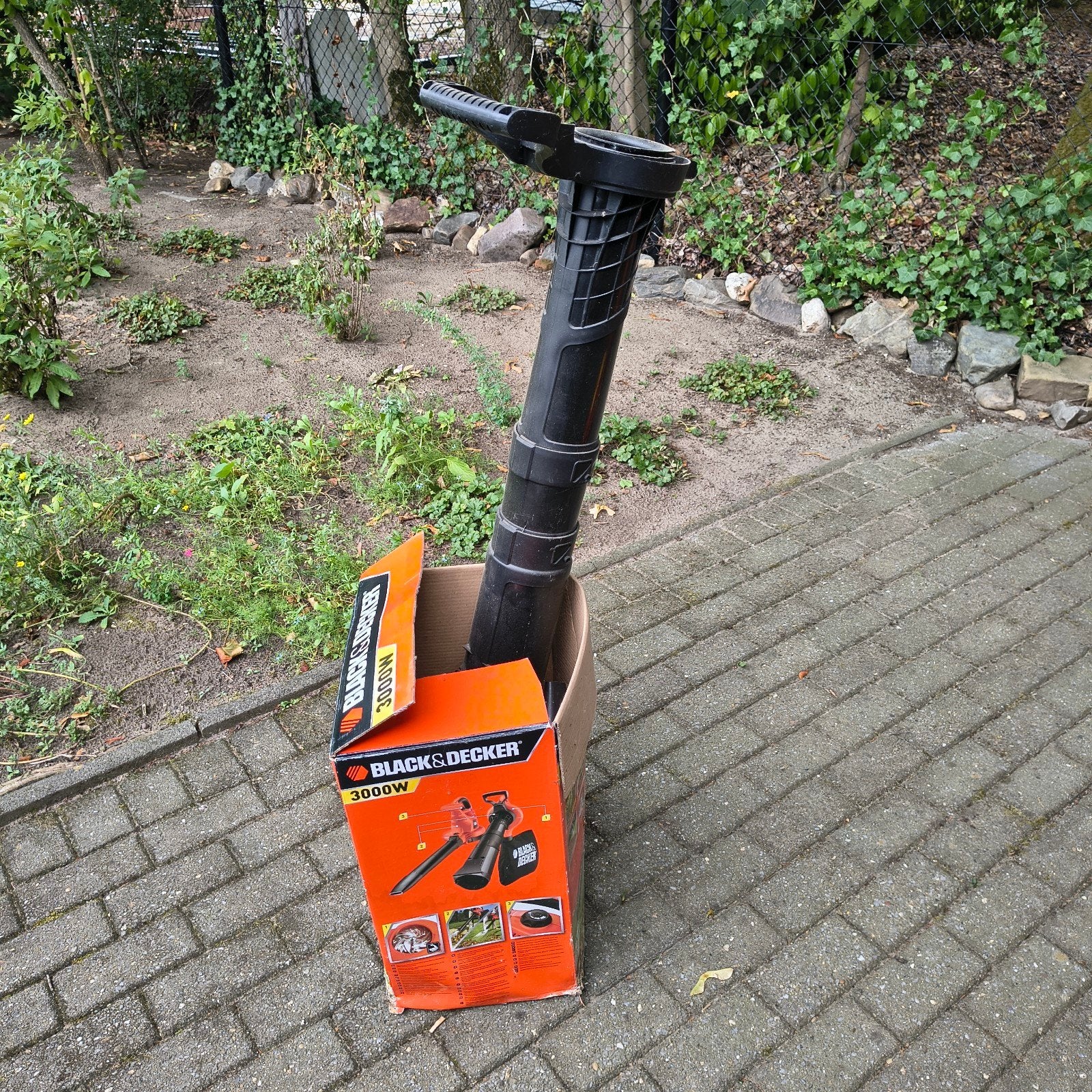 Black & Decker 3000W Bladblazer/Bladzuigert/Versnipperfunc, Ophalen, Gebruikt, Met opvangzak, Handgedragen