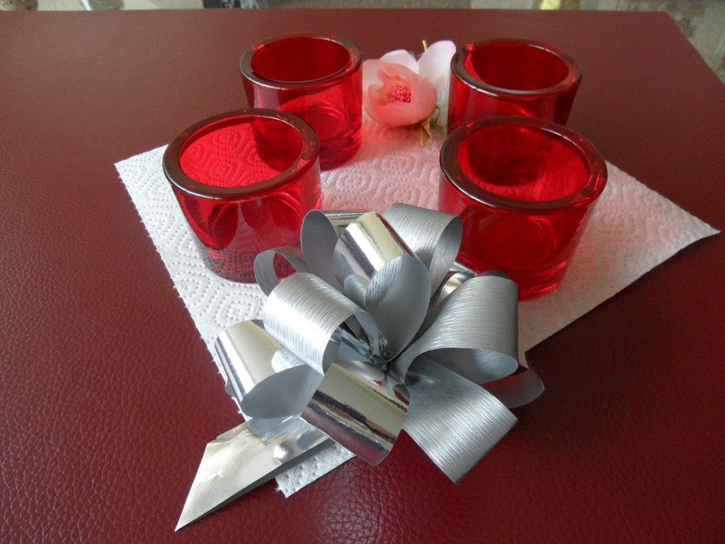 2 SFEER LICHT HOUDERS (GLOEDNIEUW)., Waxinelichthouder, Nieuw, Ophalen of Verzenden, Glas