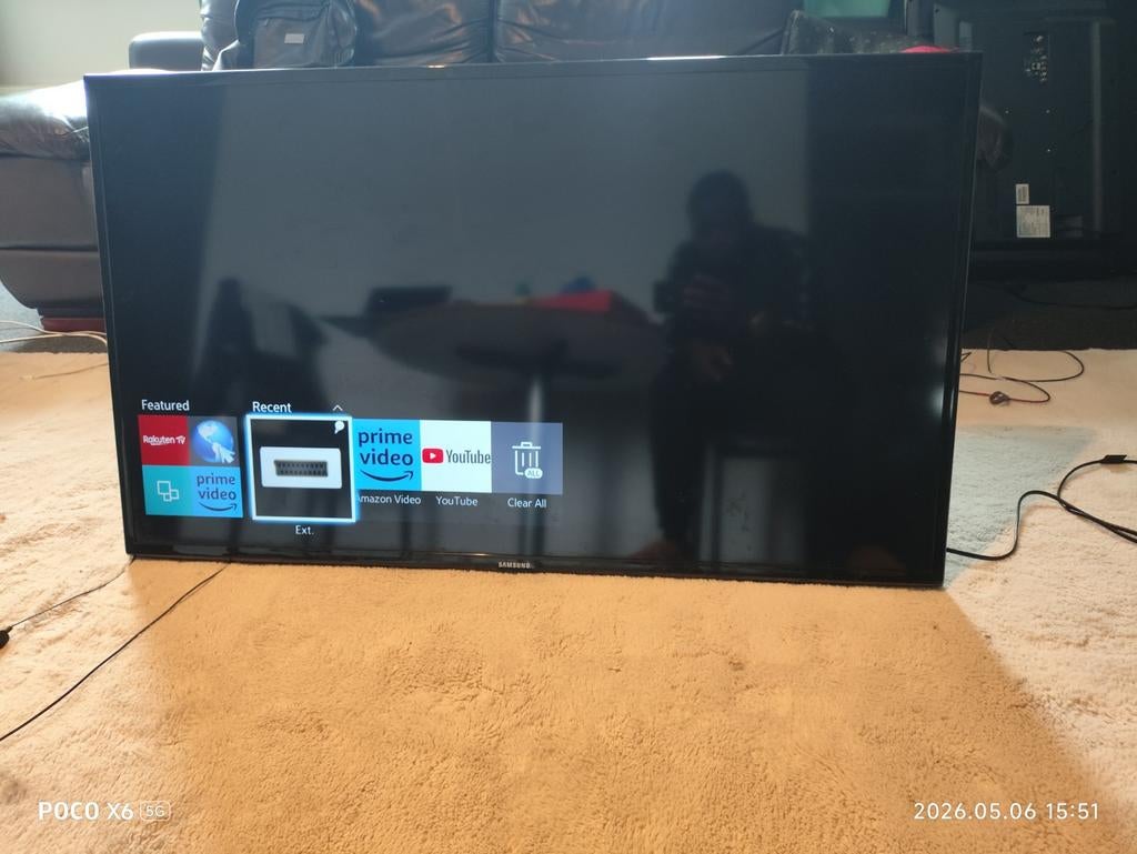 Samsung Smart TV 46 inch met Chromecast en muurbeugel, Gebruikt, Ophalen of Verzenden, Samsung, 100 cm of meer