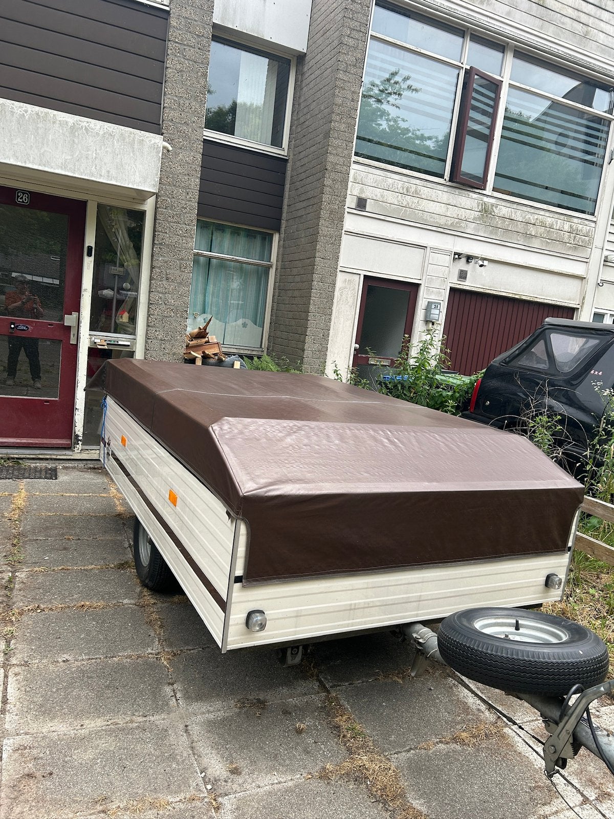 Retro Walker Vitesse Vouwwagen met goede tent, Meerkleurig, Aanwezig, Meer dan 6, Ophalen