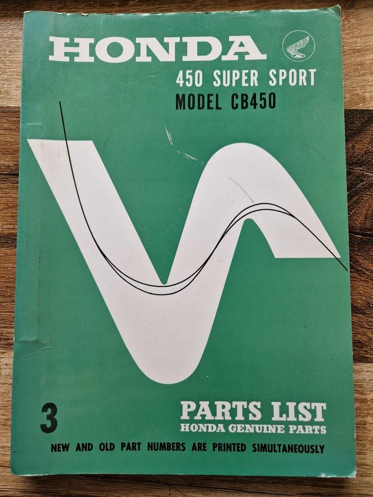 Honda CB450 K0 Super Sport parts list onderdelenboek, Motoren, Ophalen of Verzenden, Honda