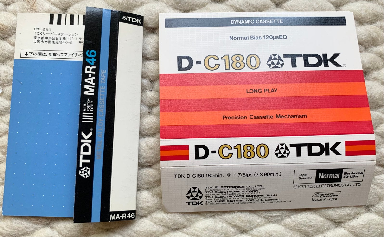 ZGAN inlays TDK MA-R46 DC180 cassettebandjes origineel inlay, Verzenden, Zo goed als nieuw, TDK, Nvt
