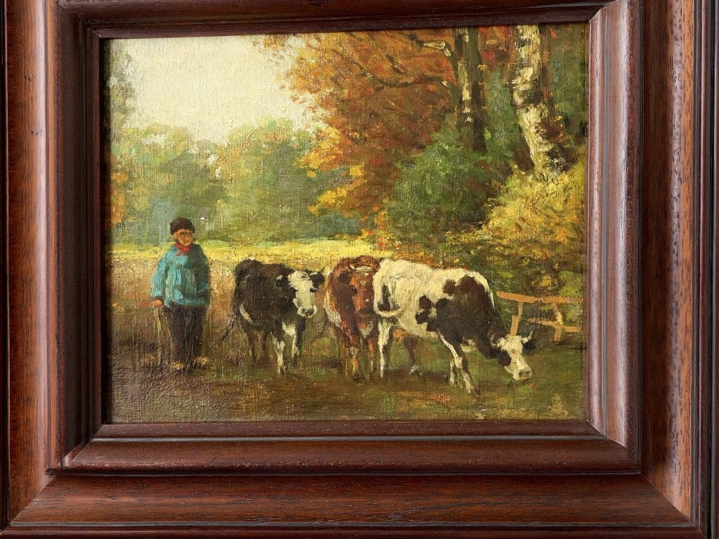 C. Westerbeek? zwartbonte, roodbonte en blaarkop koe, Ophalen of Verzenden