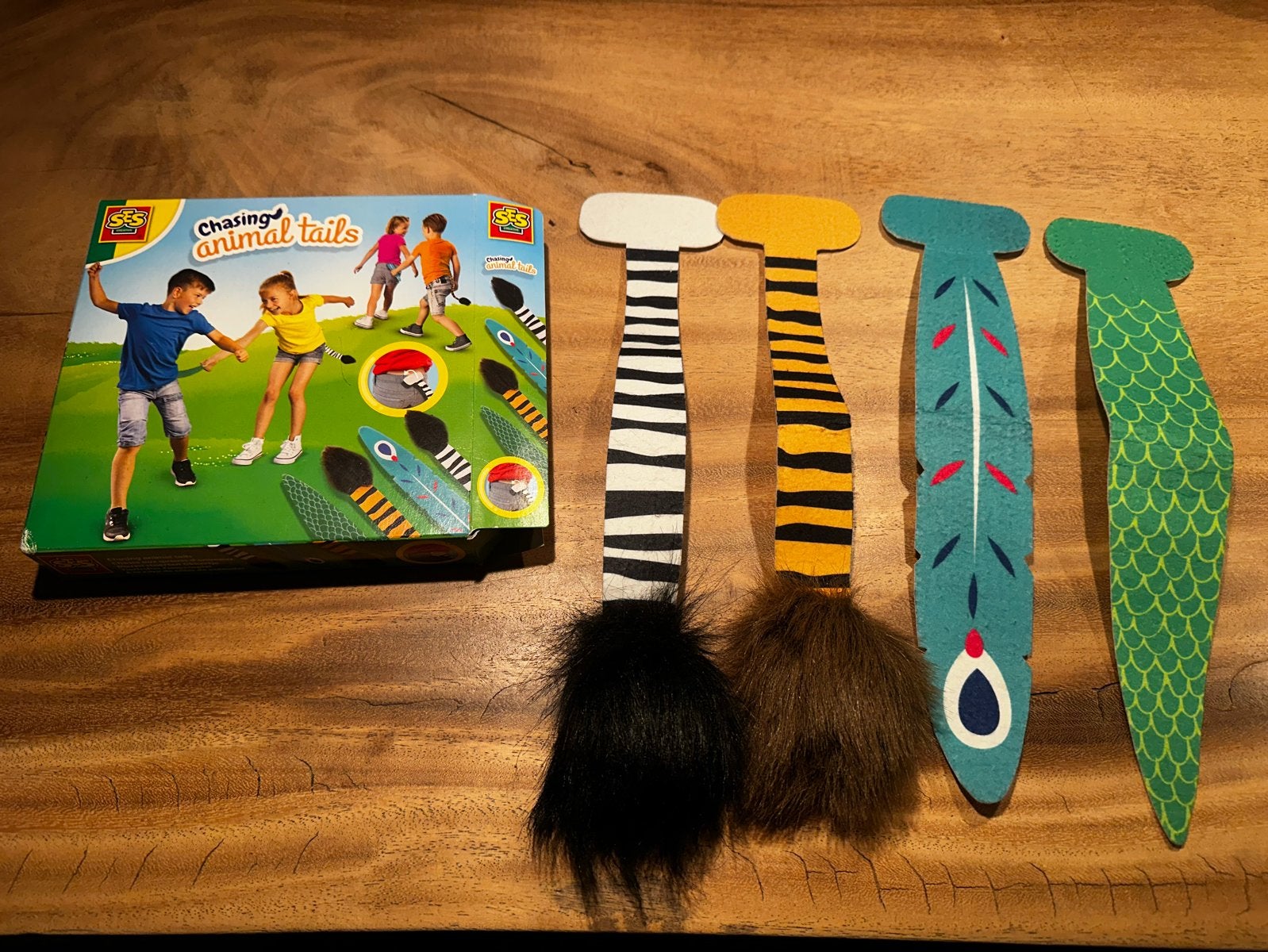 SES Chasing Animal Tails - Leuk vangspel voor kinderen, Ophalen of Verzenden, Zo goed als nieuw, Jongen of Meisje