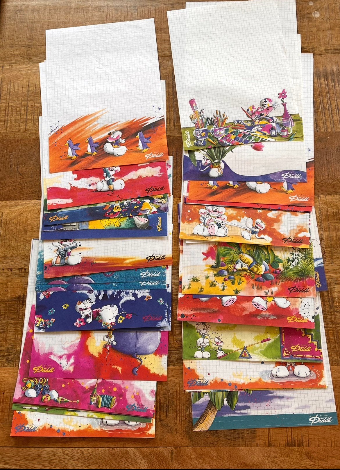 A4 Diddl witte blaadjes 49x, Ophalen of Verzenden, Zo goed als nieuw, Knuffel