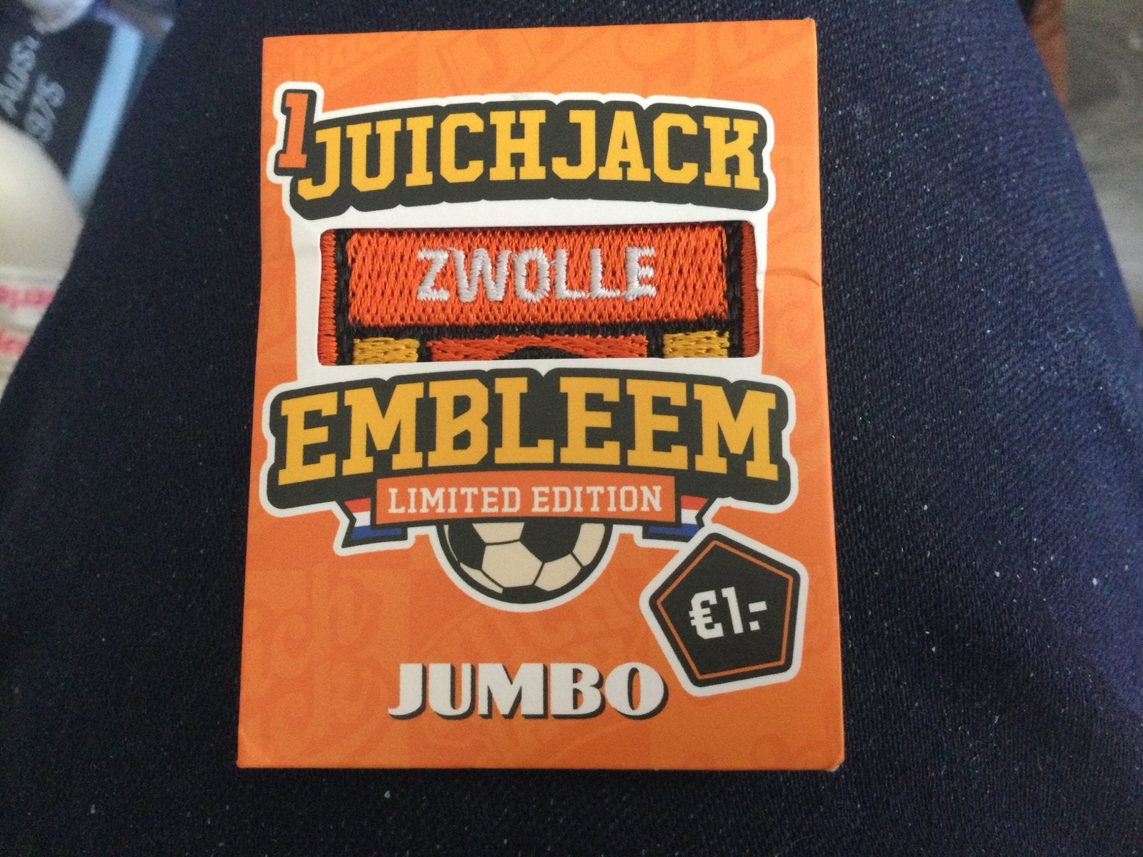 Juich Embleem Limited Edition  Zwolle 1 x, Ophalen of Verzenden, Winkel, Super of Benzinepomp, Zegels, Bonnen of Punten
