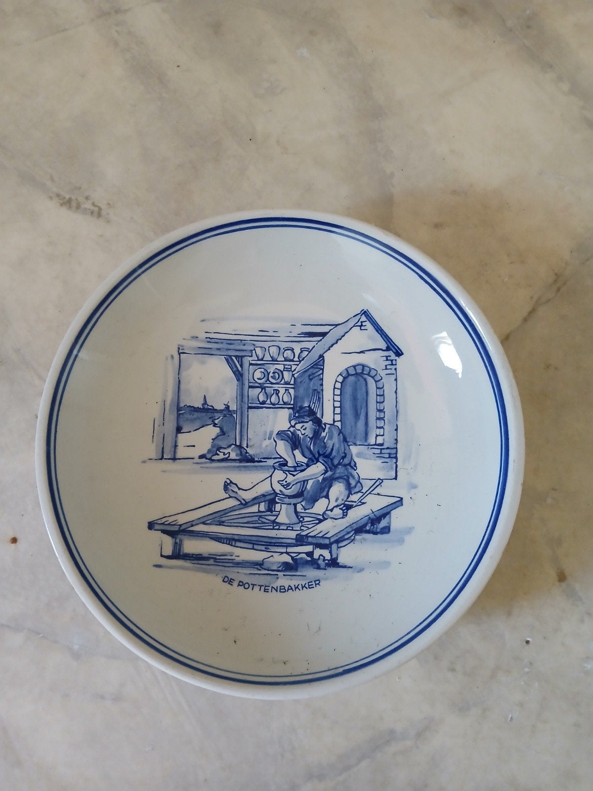 Delfs blauw bordje, Antiek en Kunst, Ophalen