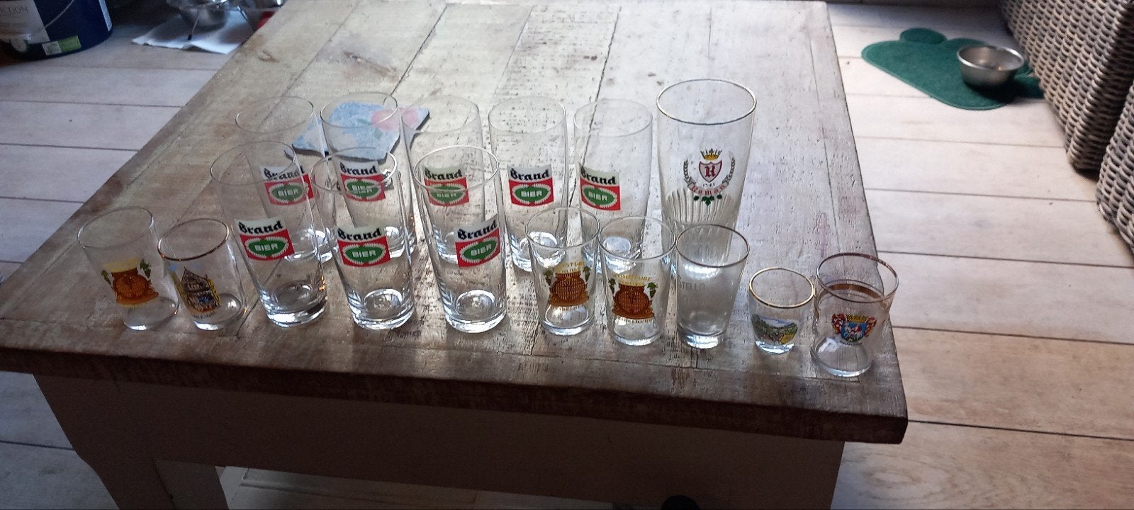 Diverse bierglazen en shotglaasjes (15 stuks) teab, Ophalen of Verzenden