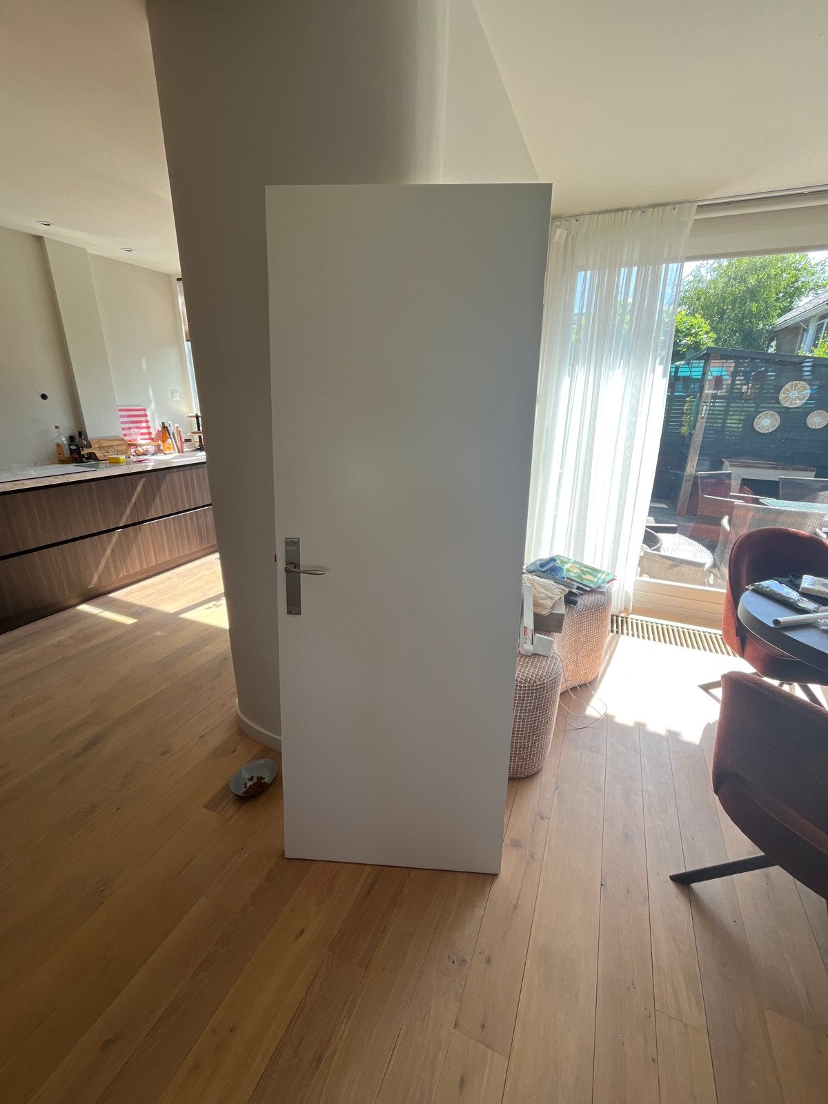 Kamerdeur 72x201 cm met deurbeslag, Ophalen, Gebruikt, Minder dan 80 cm, Binnendeur