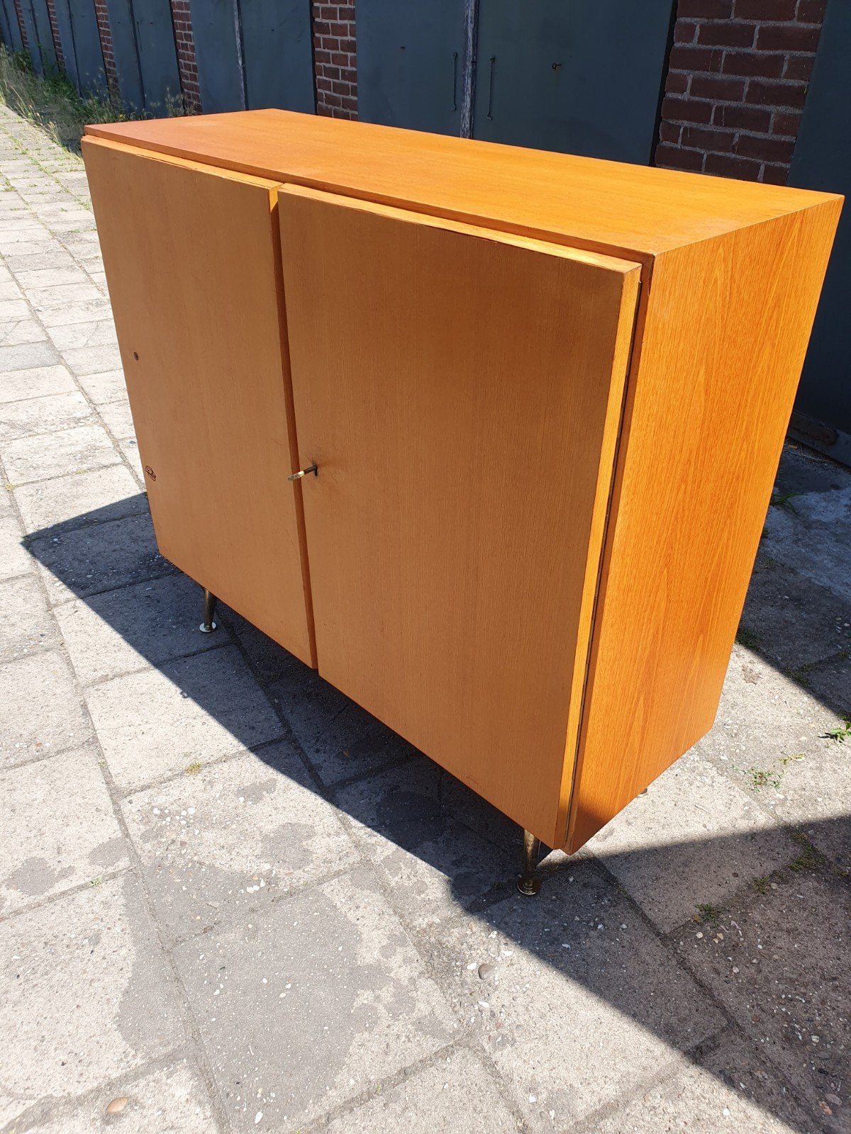 Vintage archief kast., Ophalen, Gebruikt, 100 tot 150 cm, 50 tot 100 cm