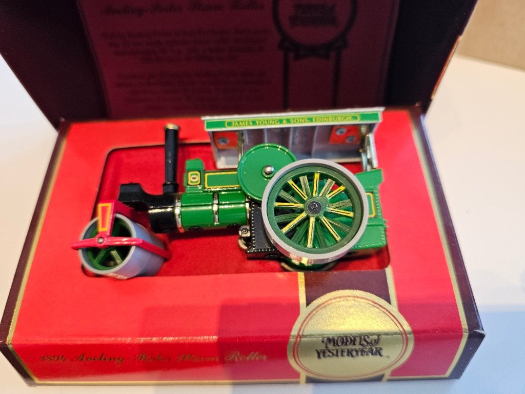 1894 Aveling porter Steam roller 1/43, Ophalen of Verzenden, Zo goed als nieuw, Auto, Matchbox