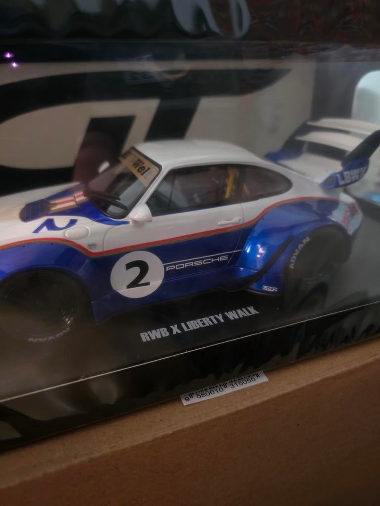 Porsche RWB X Liberty Walk modelauto, Spirit, Onbekend, Nieuw, Ophalen of Verzenden