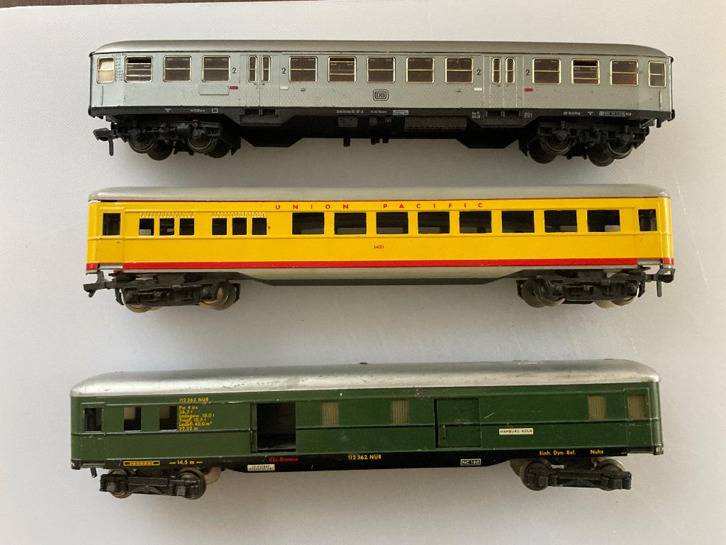 Fleischmann 1512, 1421, vintage 112-362 NUR, Gebruikt, Gelijkstroom, Fleischmann, Wagon