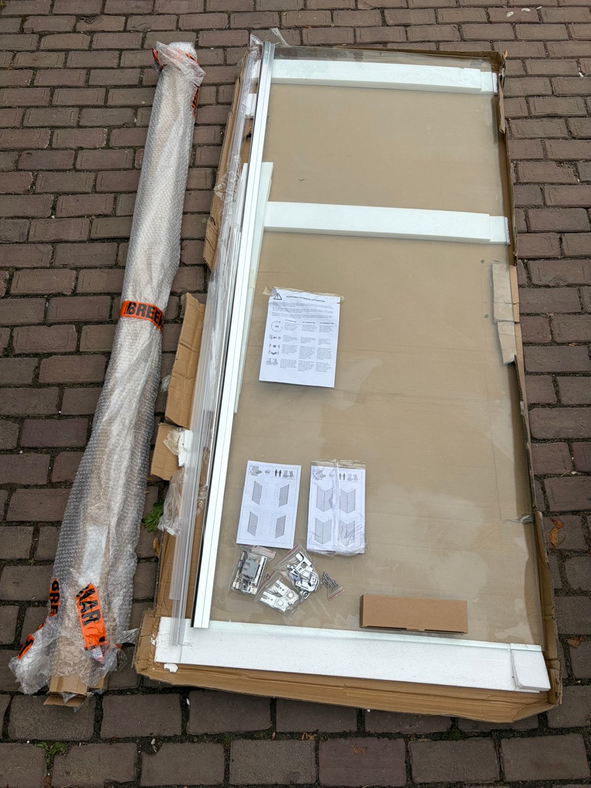 Hagelnieuwe  Diamond douchedeur 200x98/100,2 cm, Ophalen, Zo goed als nieuw, Douche