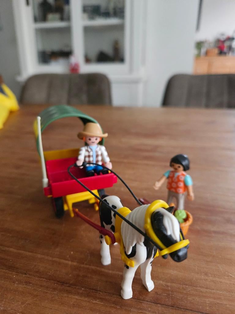Playmobil Huifkar 6978 / 5686, Ophalen of Verzenden, Zo goed als nieuw, Complete set