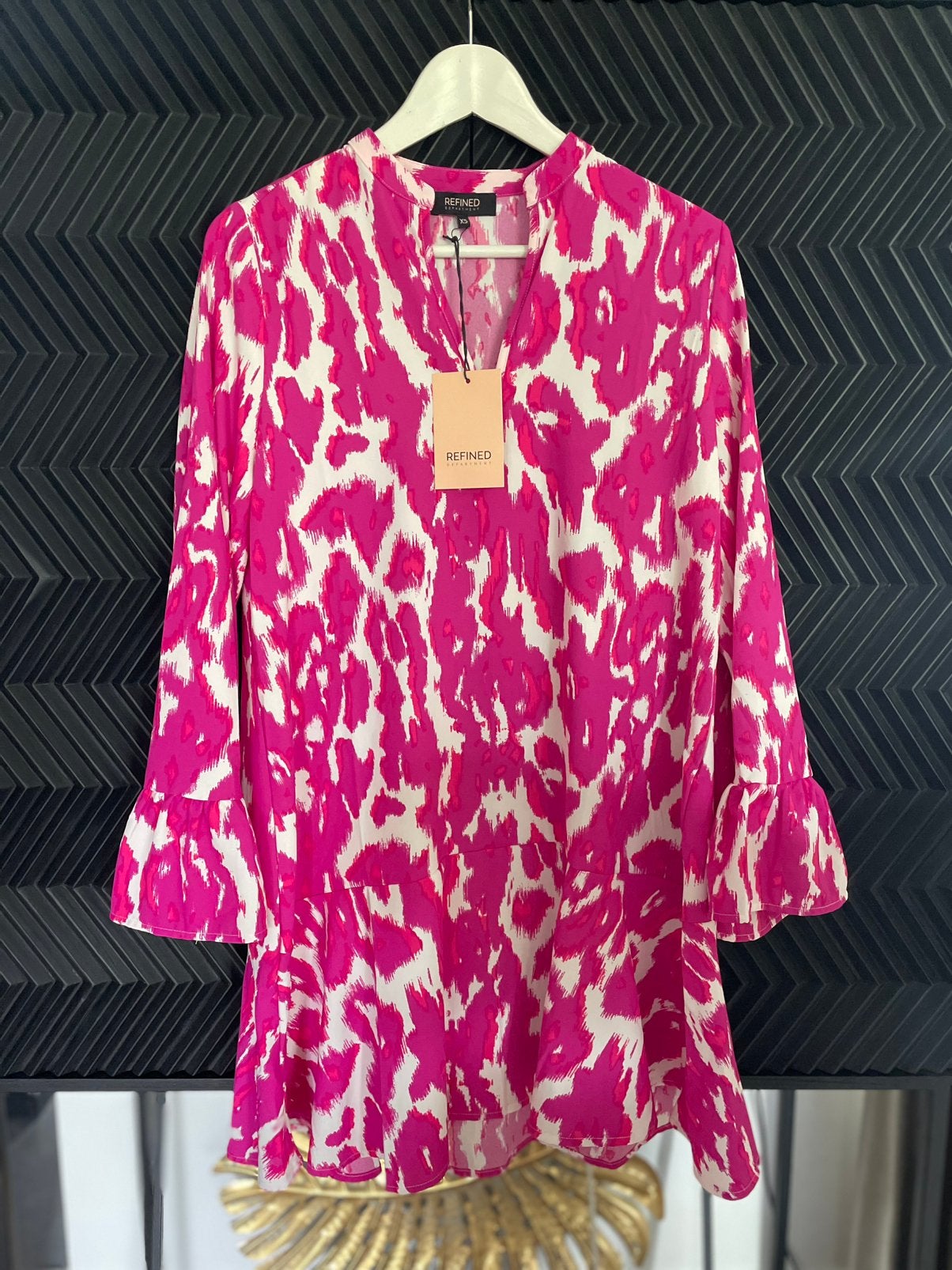 Refined dames jurk nieuw, Ophalen of Verzenden, Zo goed als nieuw, Maat 34 (XS) of kleiner, Onder de knie