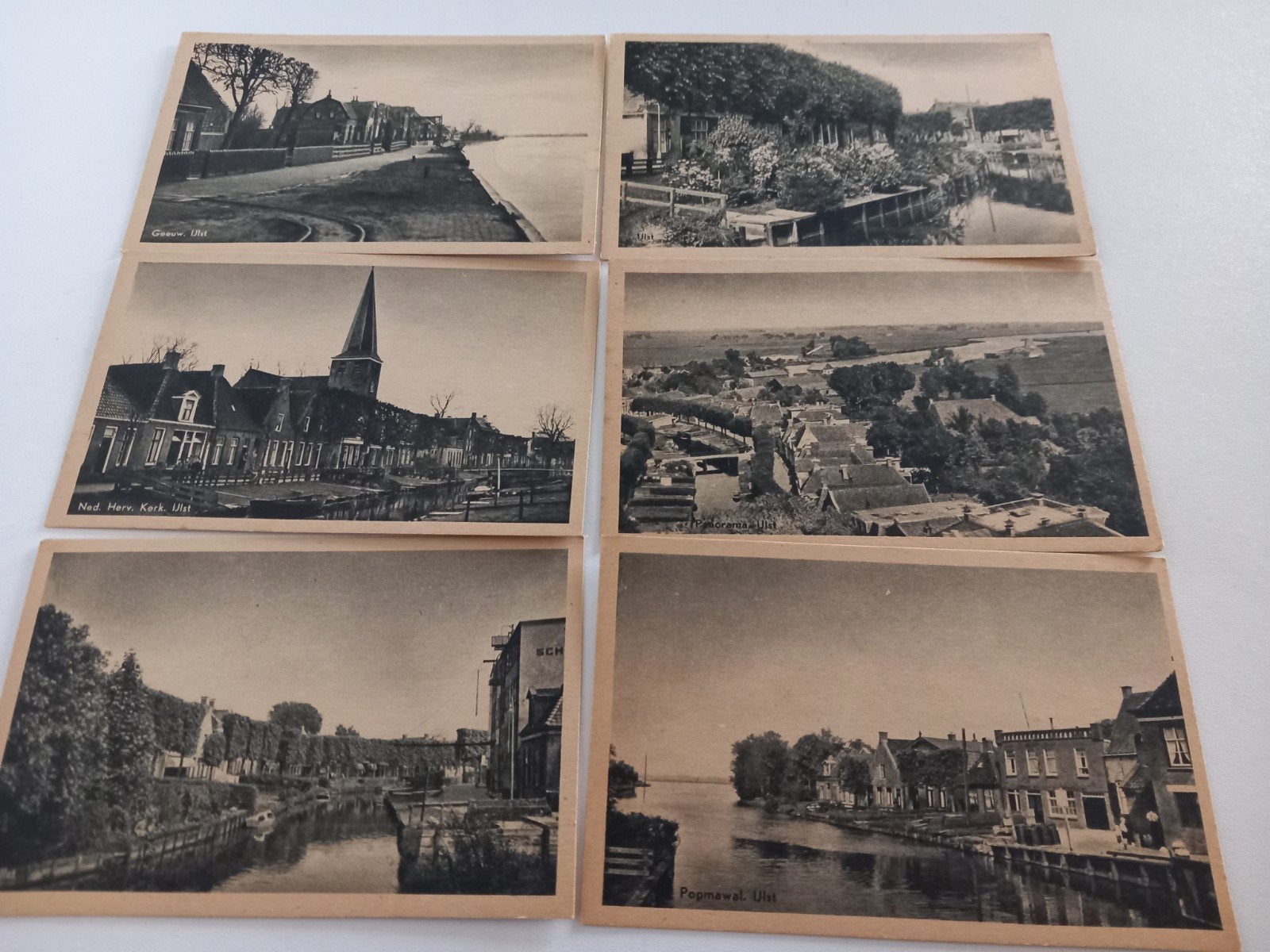 6 Oude Ansichten Kaarten van IJLST, Friesland, Ophalen, Friesland