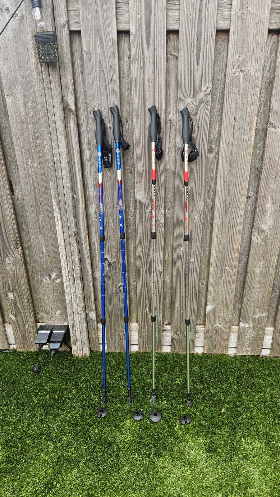 Nordic walking wandelstokken Antishock - 2 sets (4 stuks), Ophalen, Wandelstok