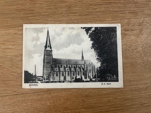 ANSICHTKAART R.K. KERK BEMMEL, Ophalen of Verzenden, 1920 tot 1940, Gelopen, Gelderland