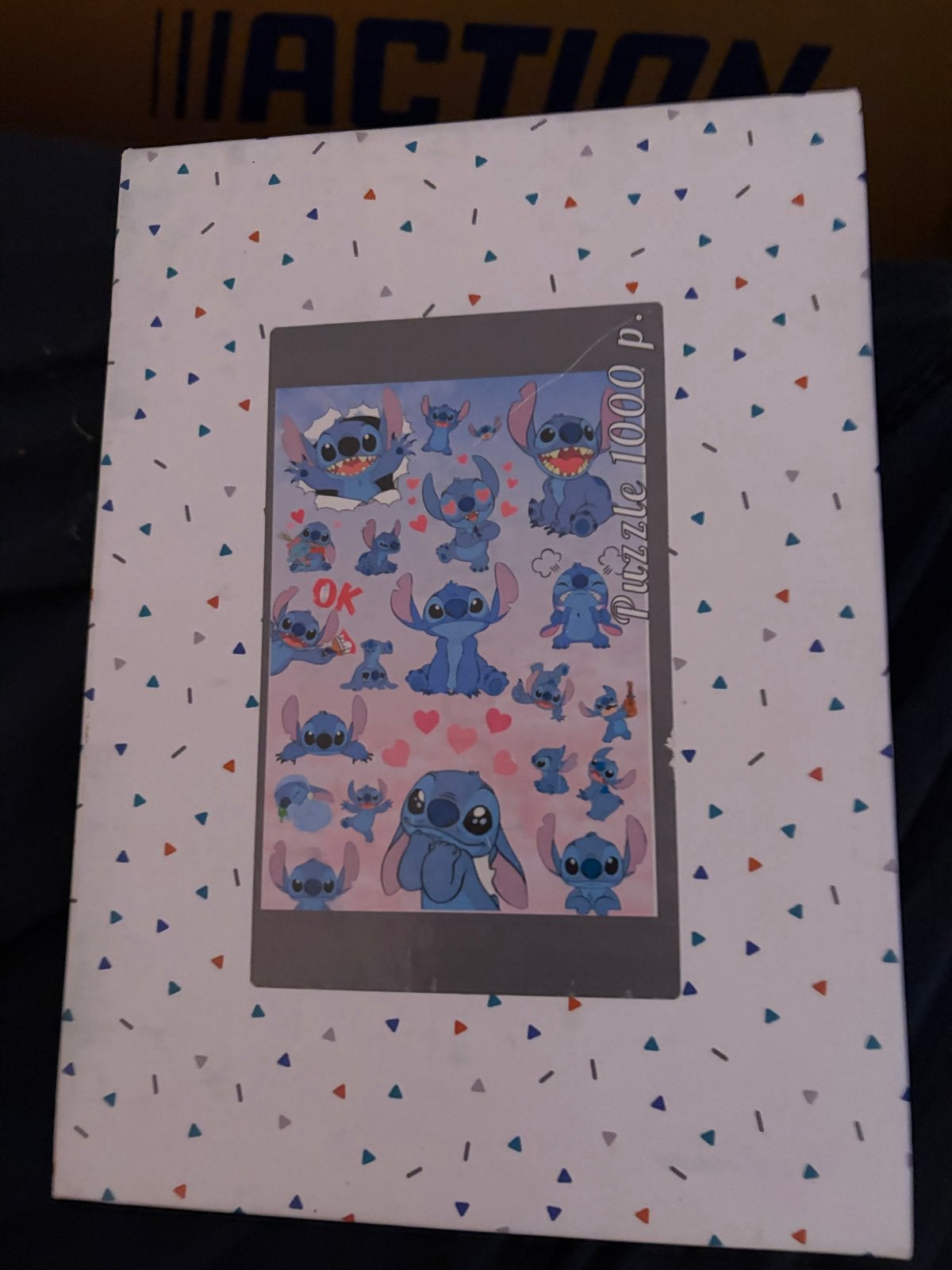 Stitch Legpuzzel 1000 stukjes - Zo goed als nieuw, Ophalen of Verzenden, Overige figuren, Zo goed als nieuw, Overige typen