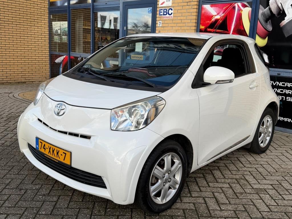 Toyota IQ 1.0 VVTi Comfort, airco, lichtmetaal, apk, nap aut, Stof, Gebruikt, Zwart, Origineel Nederlands