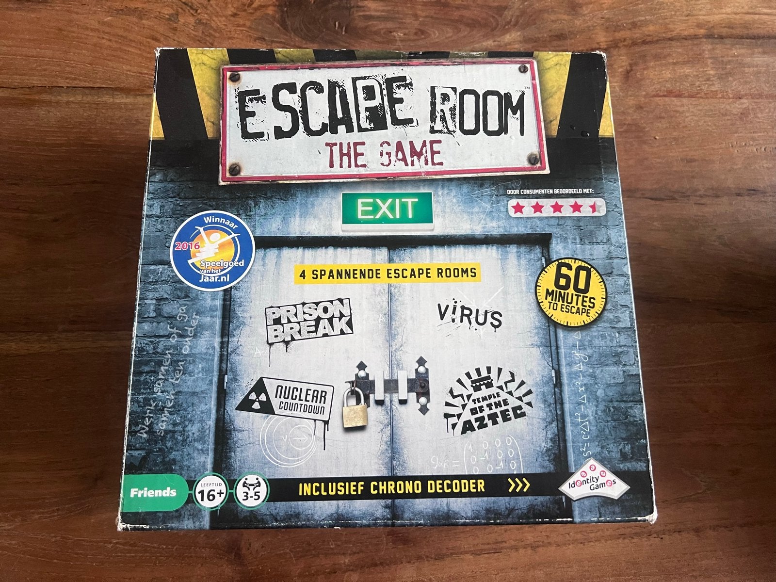 Escape Room The Game - Inclusief Chrono Decoder, Drie of vier spelers, Ophalen of Verzenden, Gebruikt
