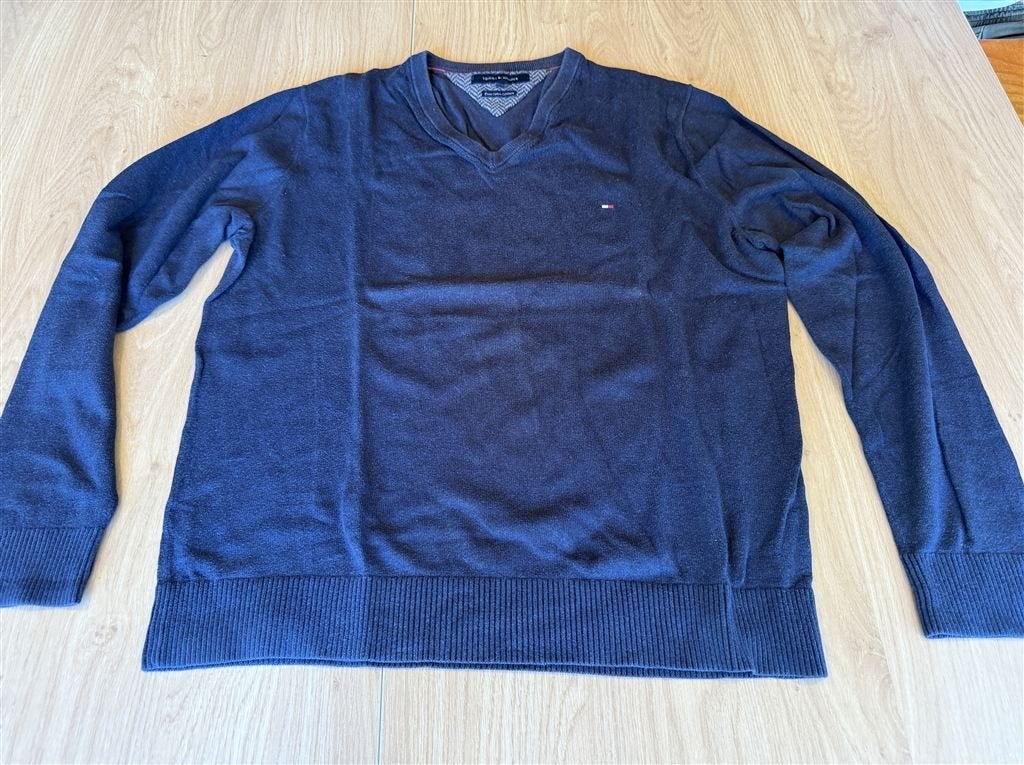 Tommy Hilfiger Pima Cotton Cashmere Trui - Maat L, Ophalen of Verzenden, Zo goed als nieuw