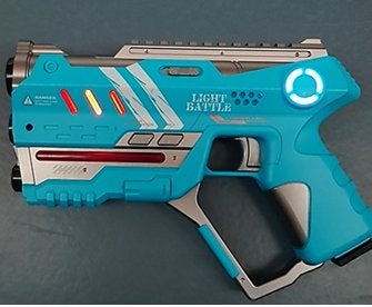 8 Light Battle Connect anti cheat Lasergame set 4 kleuren, Ophalen of Verzenden, Zo goed als nieuw
