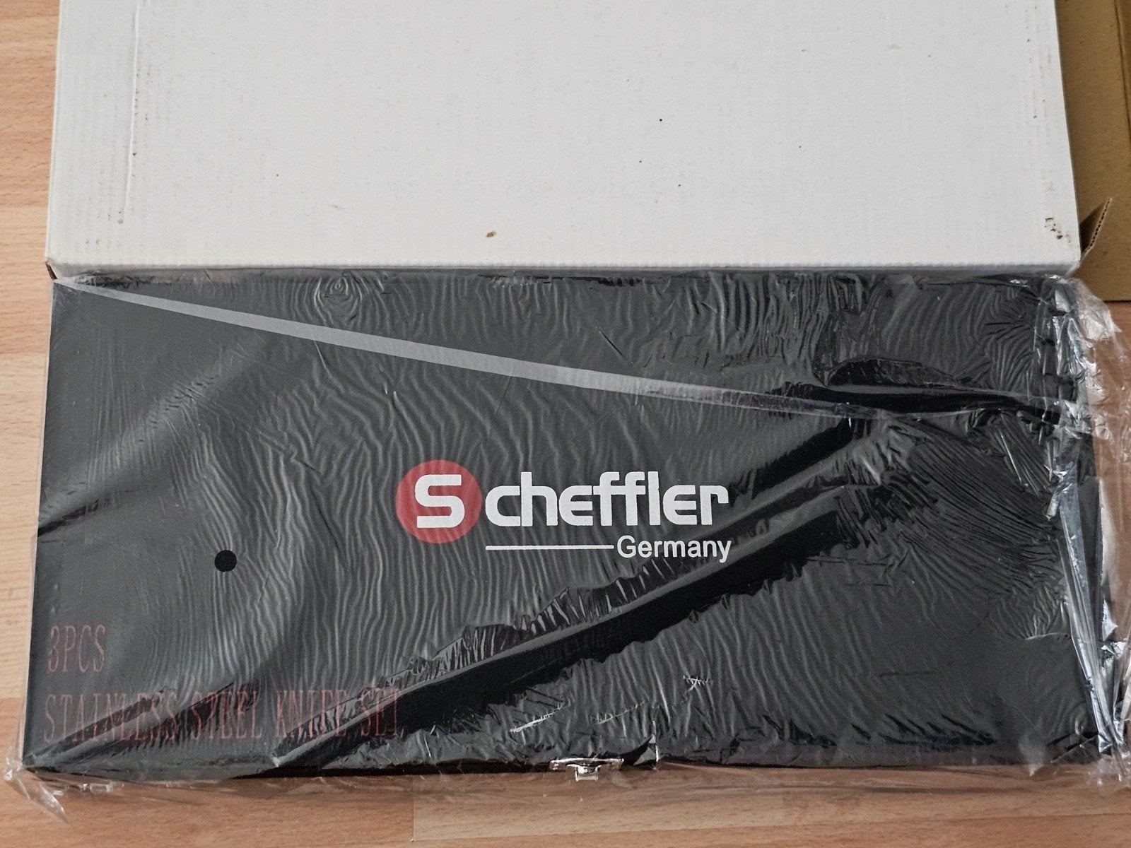 Scheffler messen set in doos/kistje. Nieuw, Ophalen of Verzenden, Nieuw, Rvs of Chroom