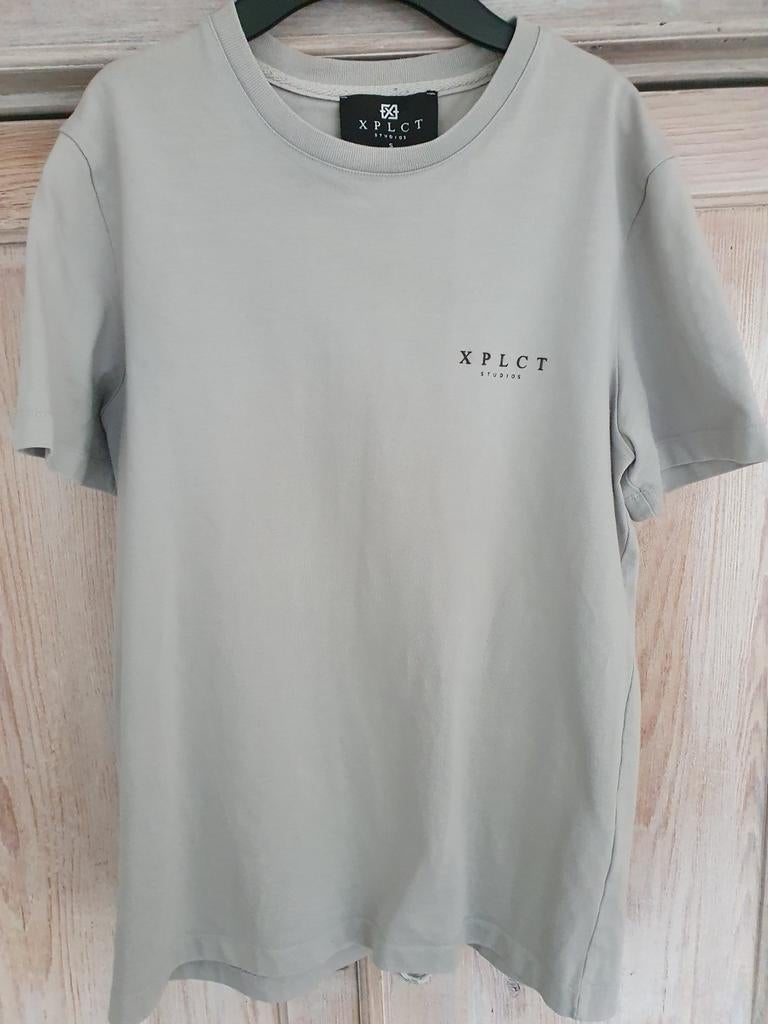 Grijs Herenshirt XPLCT mt S zgan, Ophalen of Verzenden, Zo goed als nieuw, Maat 52/54 (L), Grijs