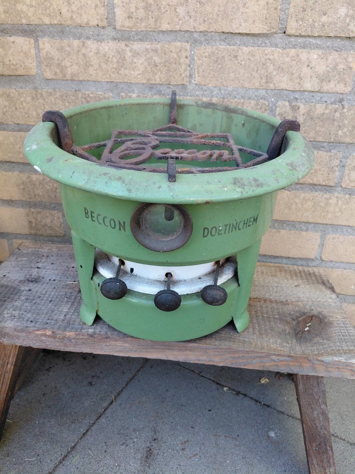 Vintage Beccom Doetinchem petroleumstel, Ophalen of Verzenden
