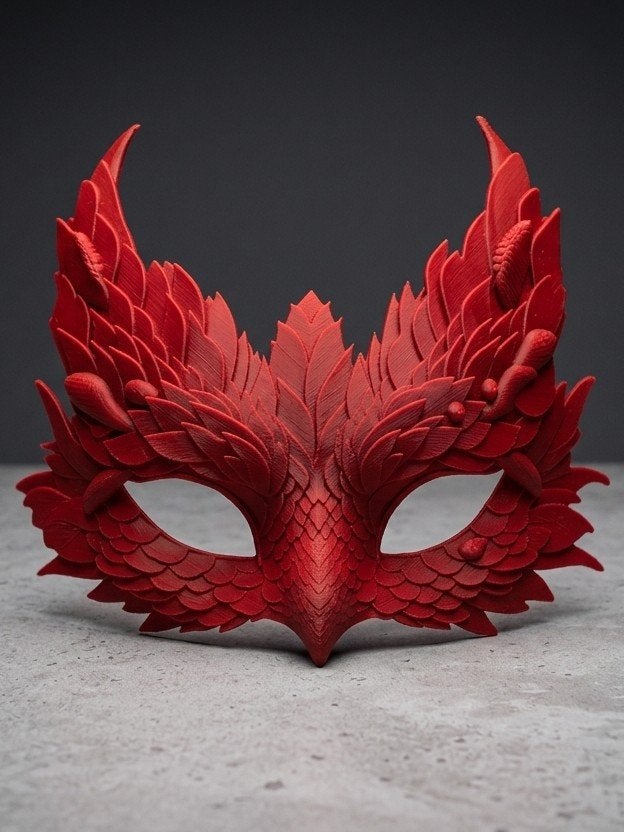 Rood Drakenmasker - Fantasy Cosplay & Maskerade, Ophalen of Verzenden, Nieuw, Accessoires