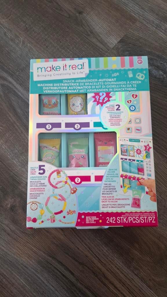 Make It Real snacks armbanden automaat nieuw in verpakking, Ophalen of Verzenden, Nieuw